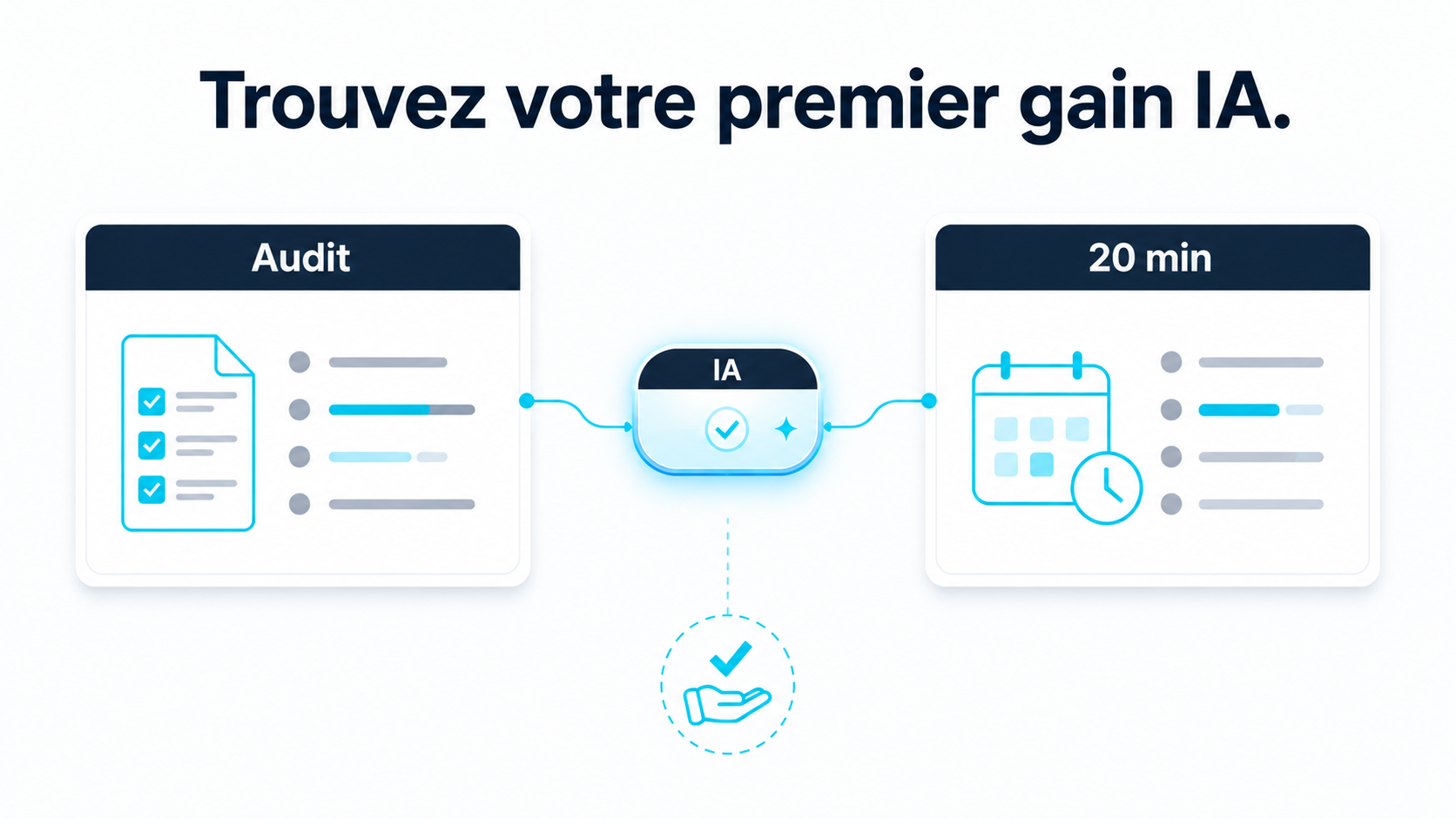 Illustration IA — audit rapide pour trouver un premier gain